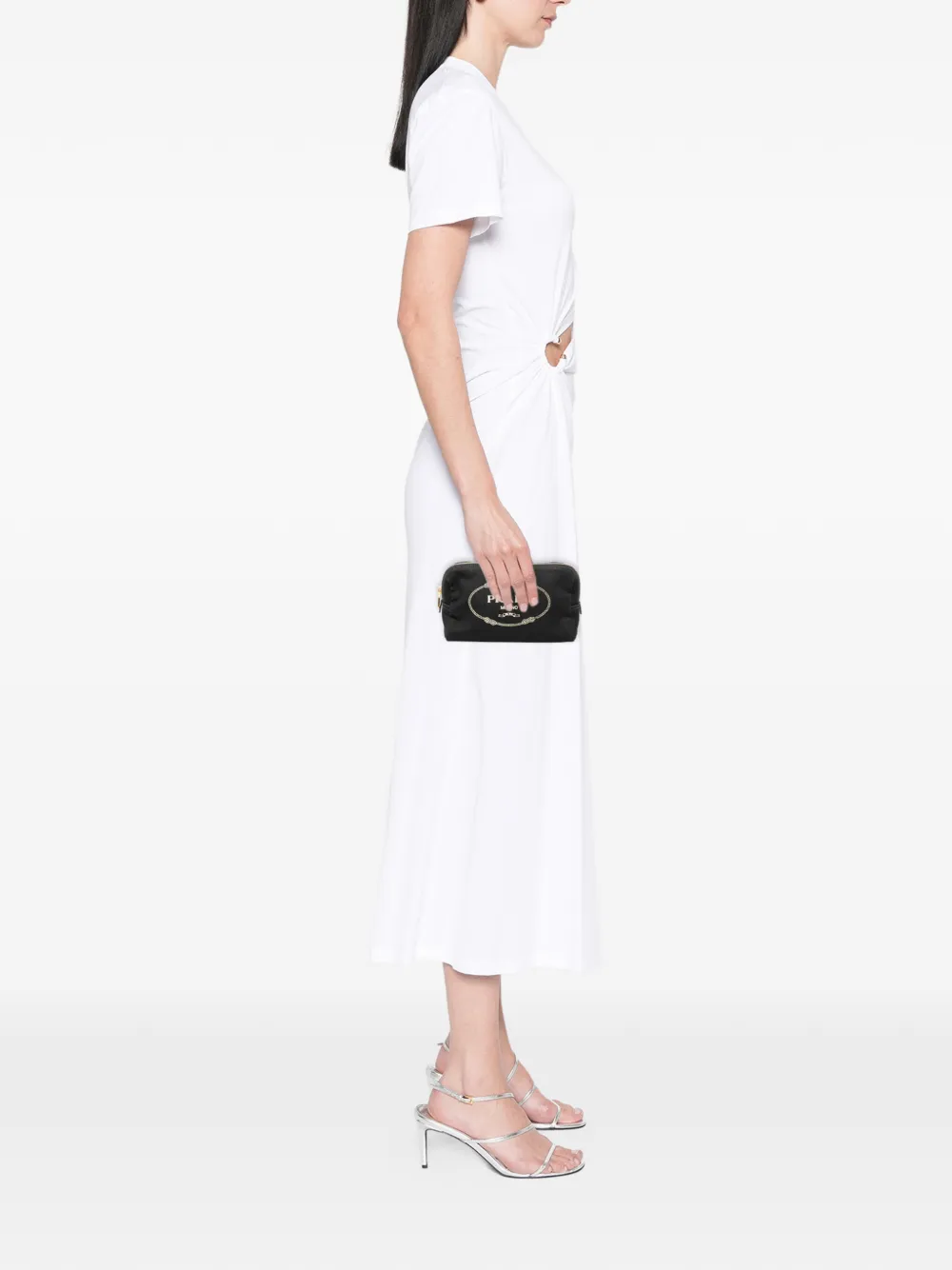 PRADA Pre-owned 2013-2025 Canvas Canapa Logo Pouch In Black