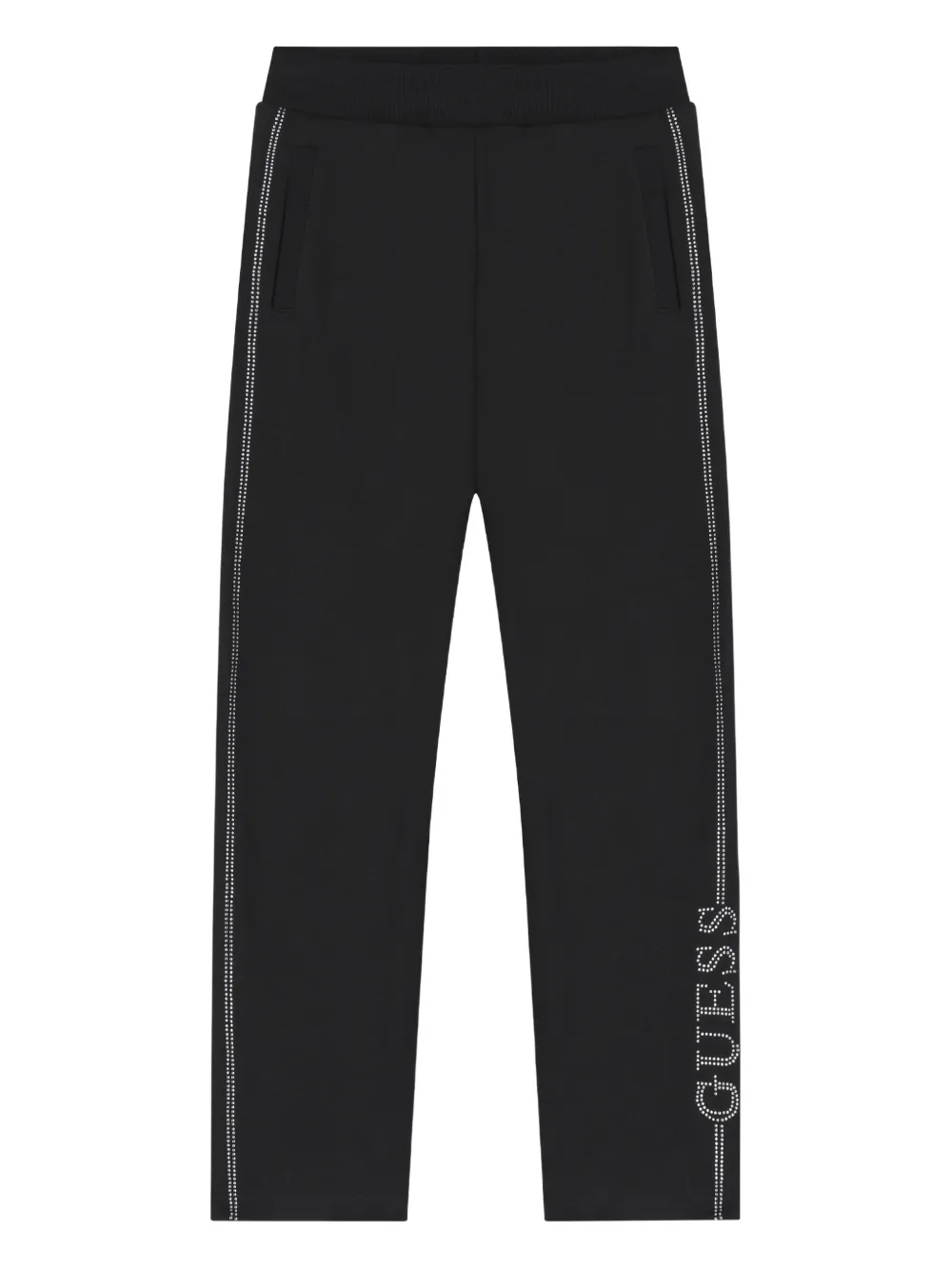 guess kids logo-embellished track pants - Nero