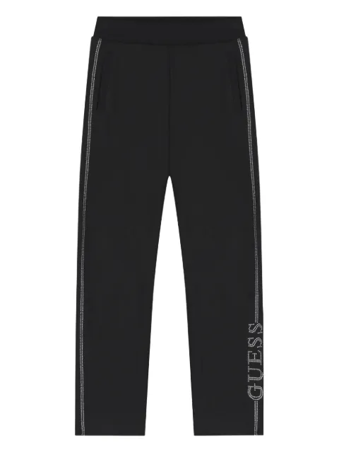 guess kids logo-embellished track pants