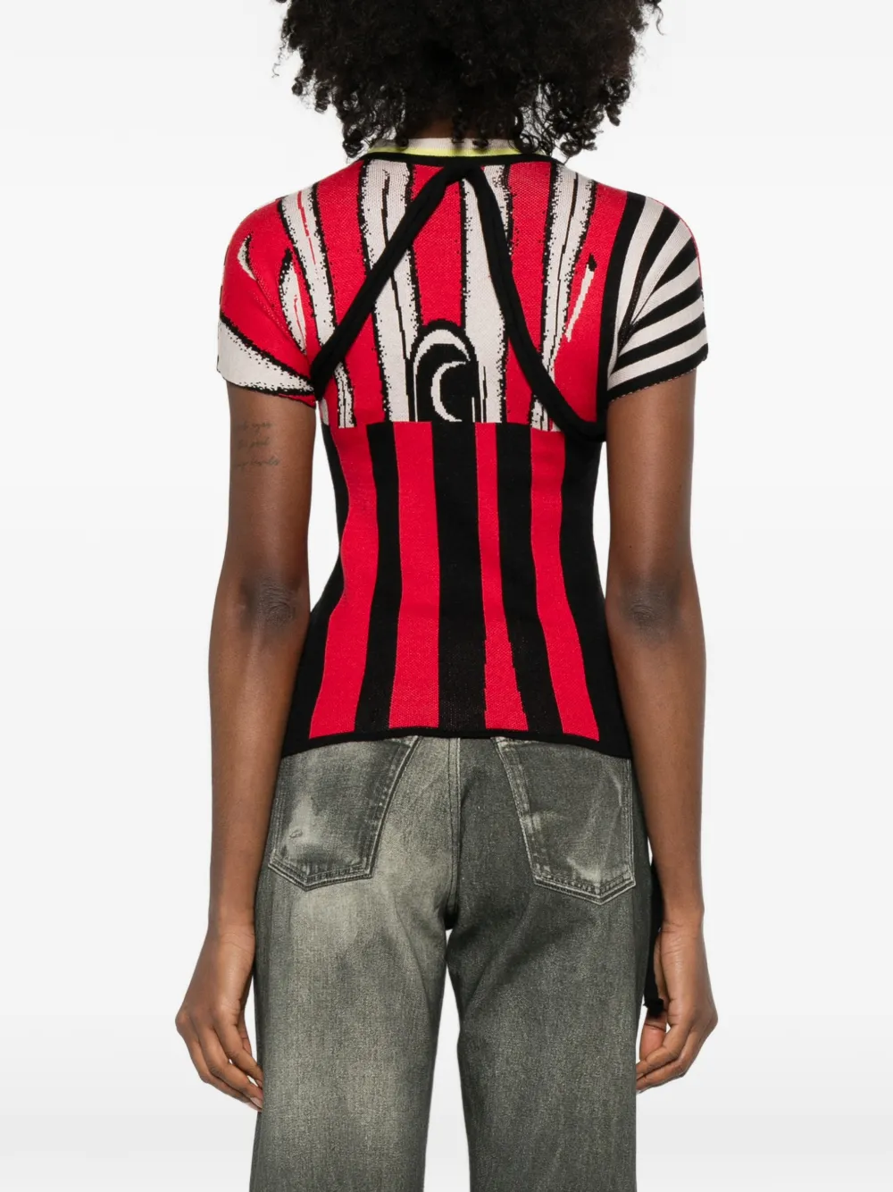 Ottolinger Gestreept T-shirt Rood