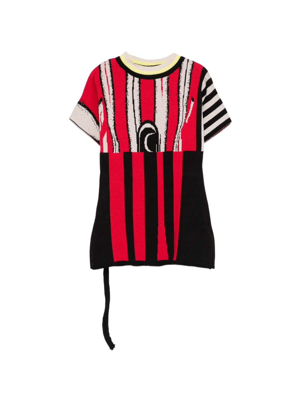 Ottolinger striped knit T-shirt - Rosso