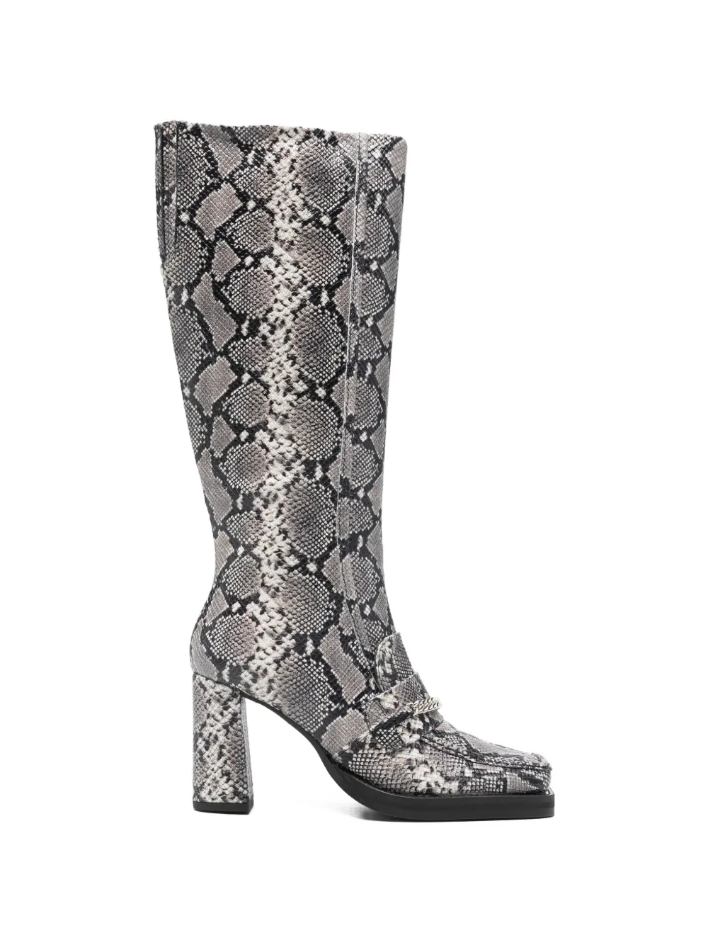 Martine Rose square toe chain boot - Grigio