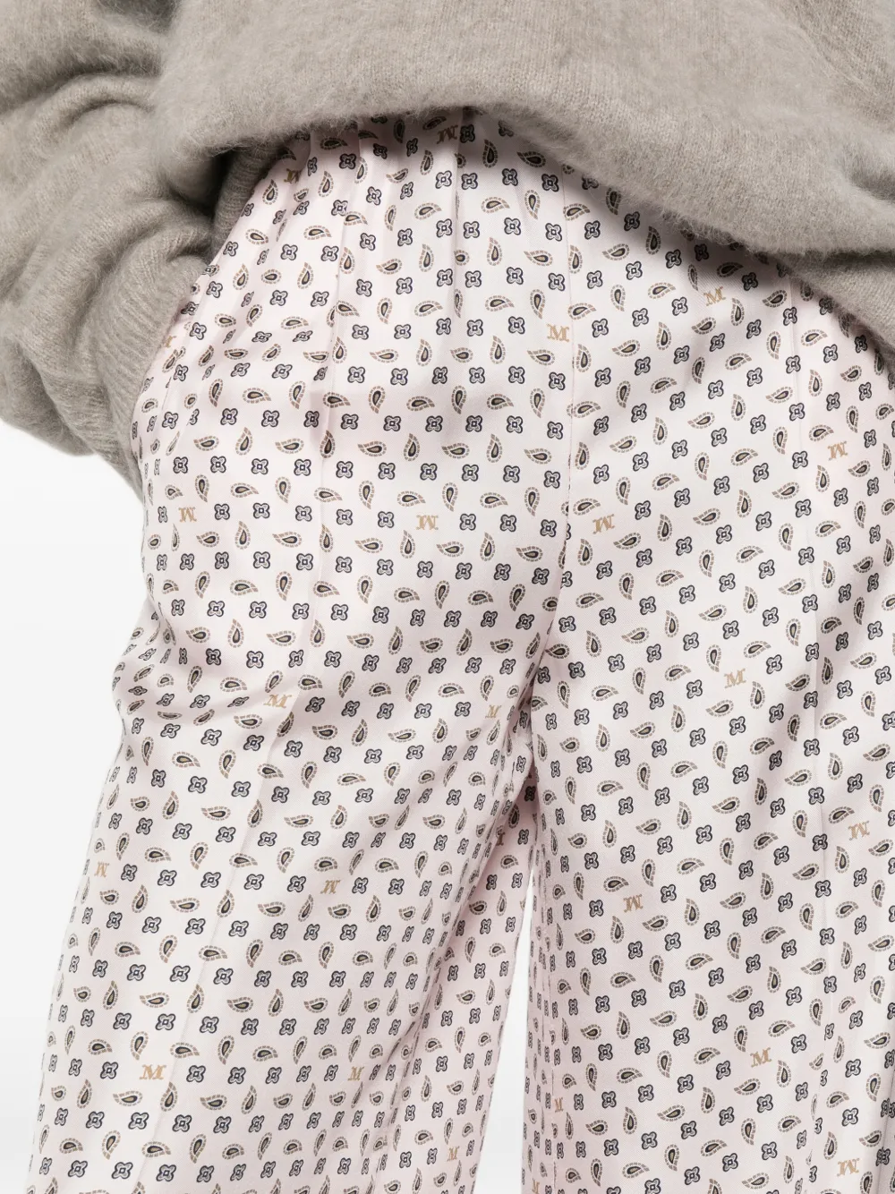 Max Mara x E. Marinella broek met print Roze