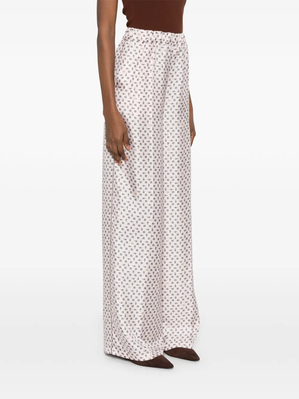 Max Mara x E. Marinella broek met print Roze