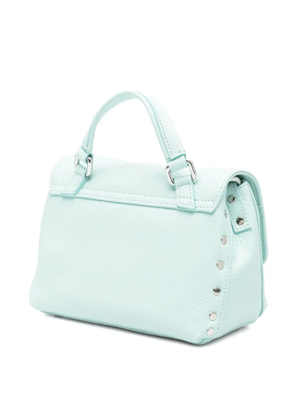 Zanellato Baby Postina Daily shopper verfraaid met studs - Blauw