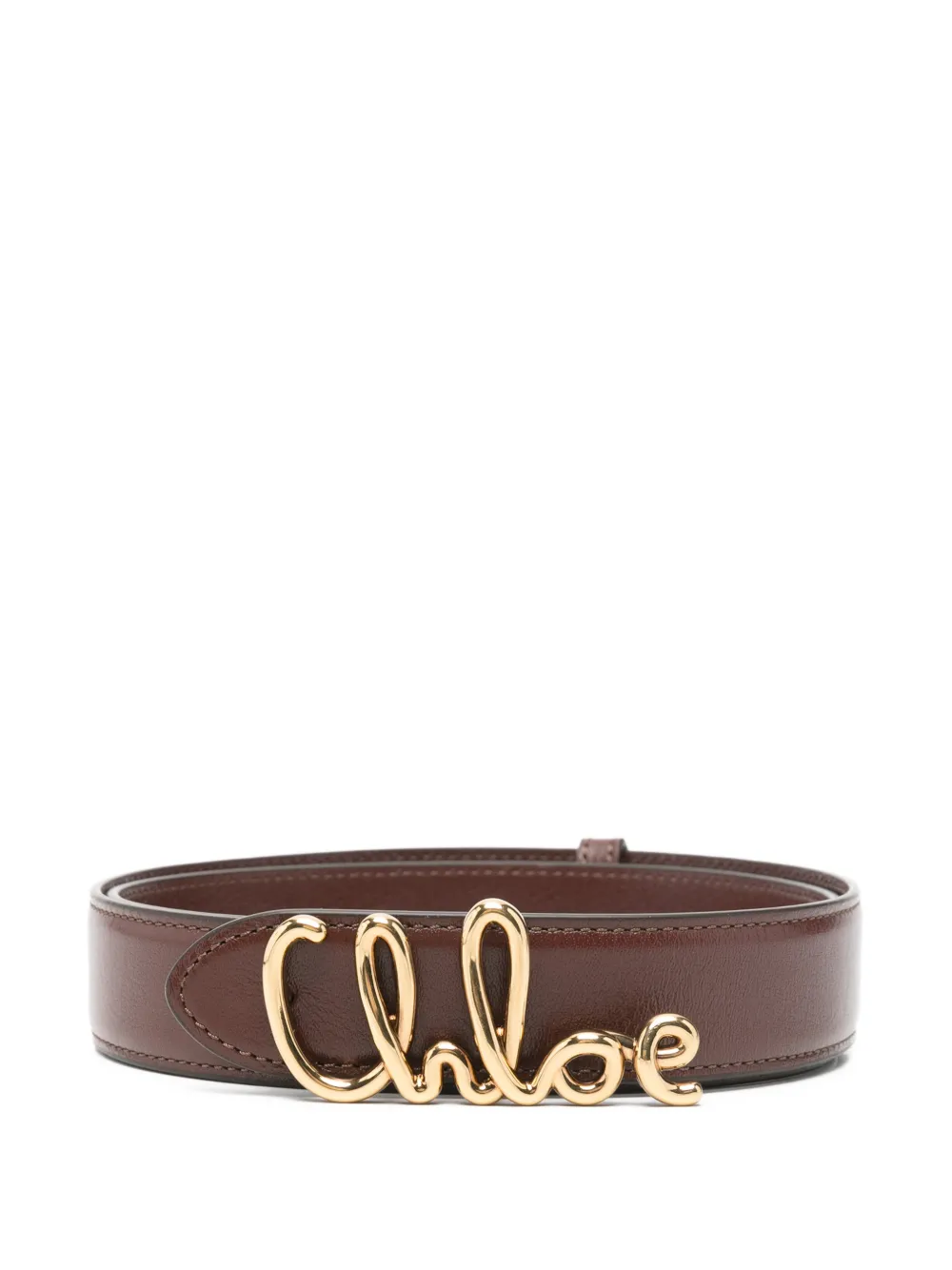 Chloé Cinto com logo | Marrom | Image 1