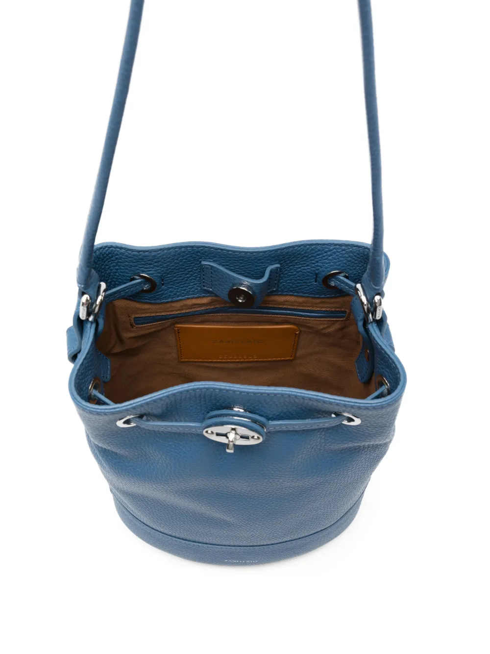 Zanellato Monda kleine bucket-tas met draaislot Blauw