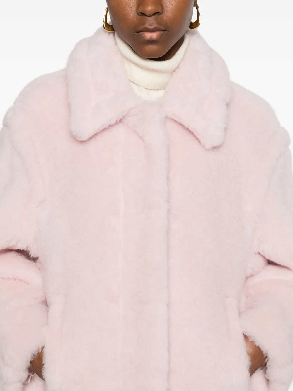 Max Mara Jas met kraag Roze