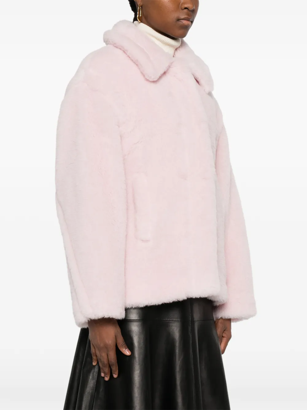 Max Mara Collared Coat - Pink 