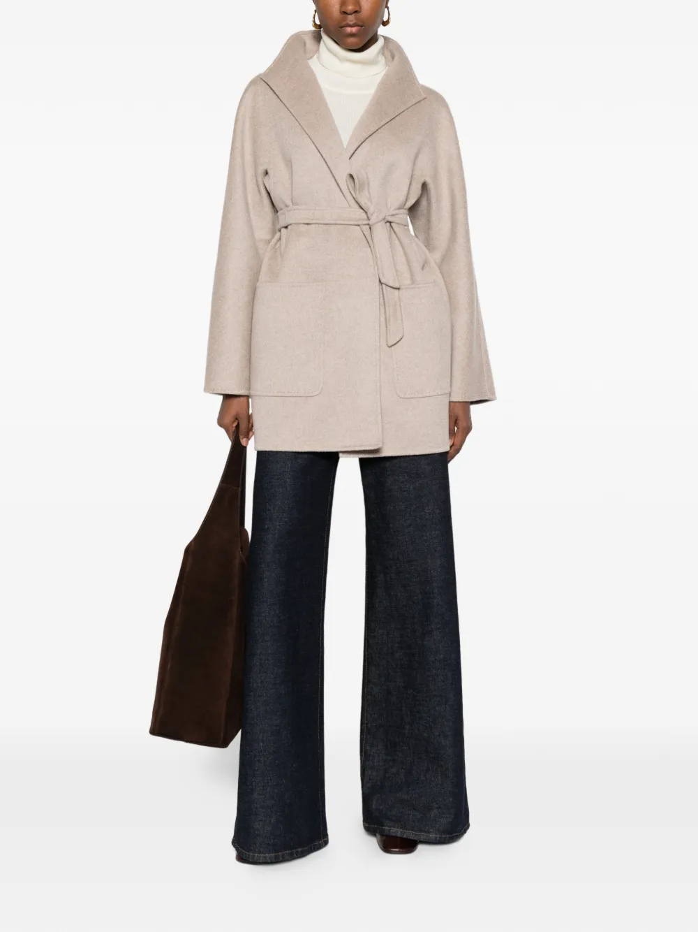Max Mara Korte jas Beige