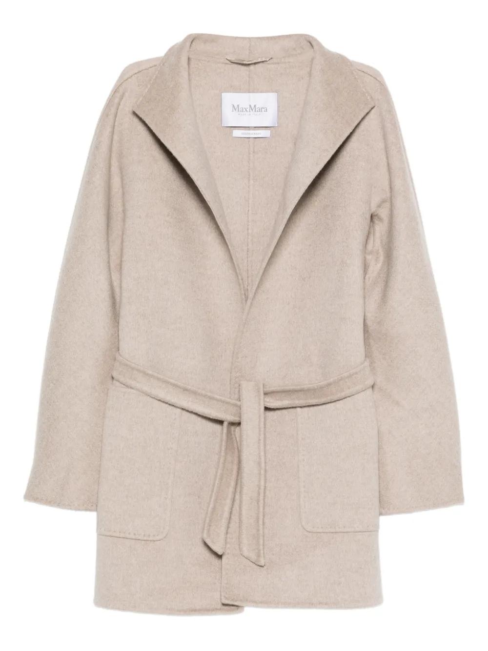 Max Mara patch-pocket belted coat - Neutrals