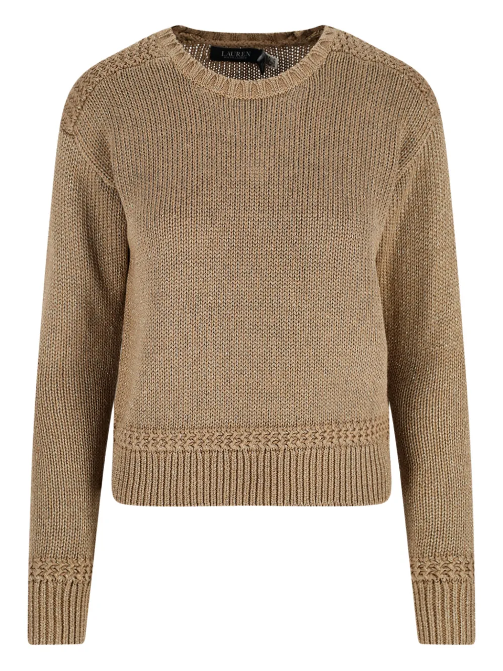 Ralph Lauren Round-neck Sweater In Brown