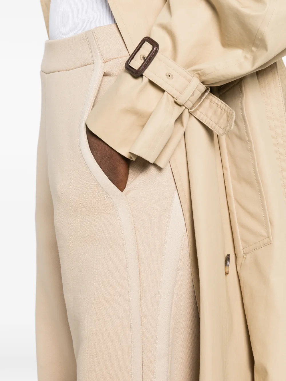 Max Mara Broek met wijde pijpen Beige
