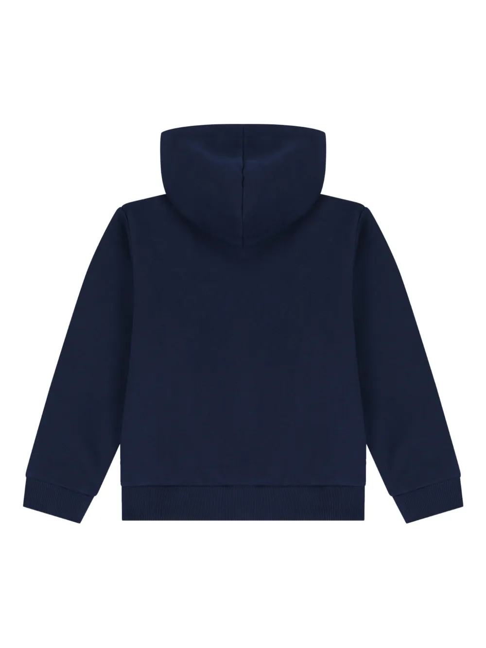 guess kids Hoodie met logopatch en rits Blauw