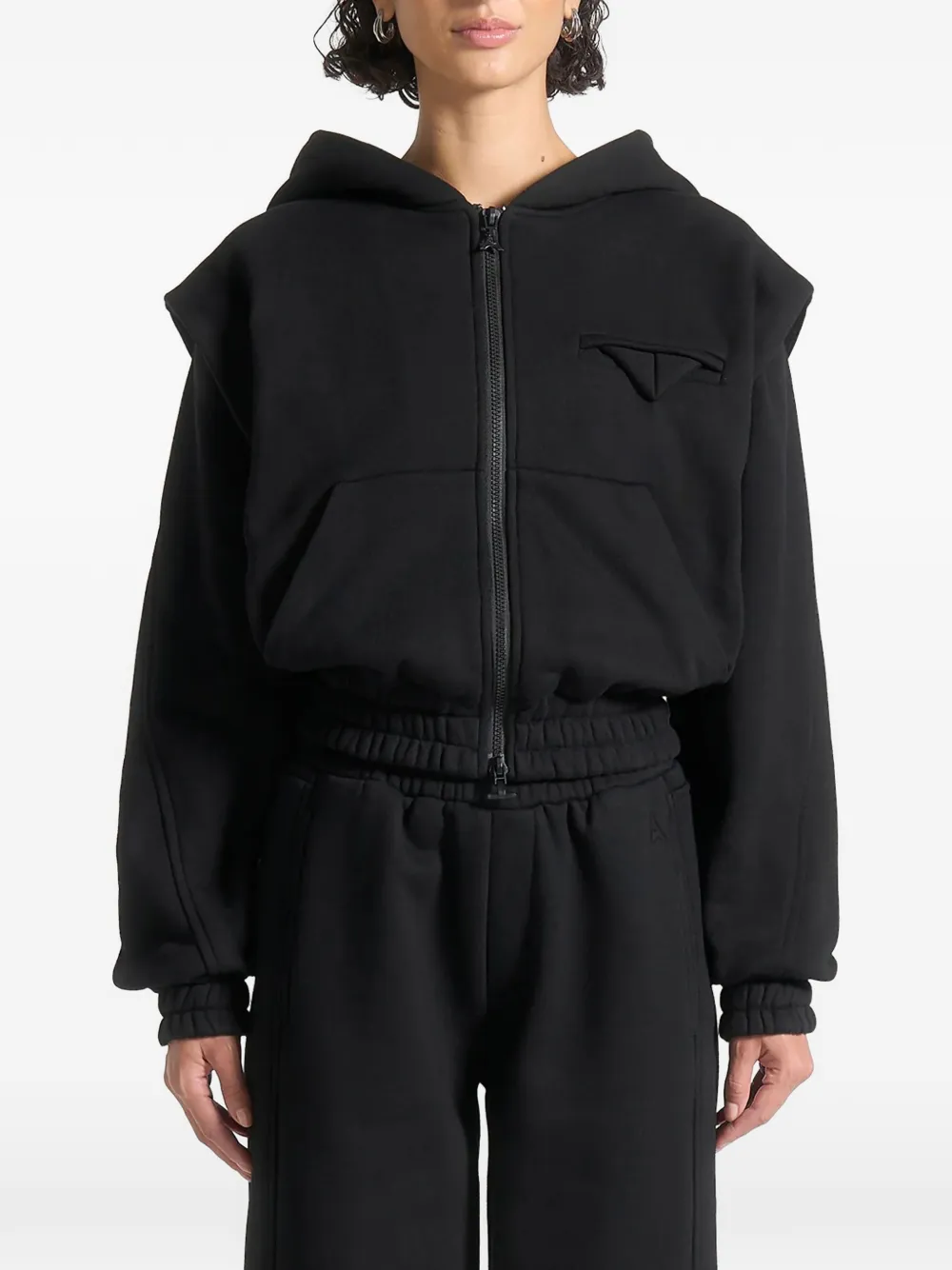 Manière De Voir Louna zip-up hoodie - Schwarz