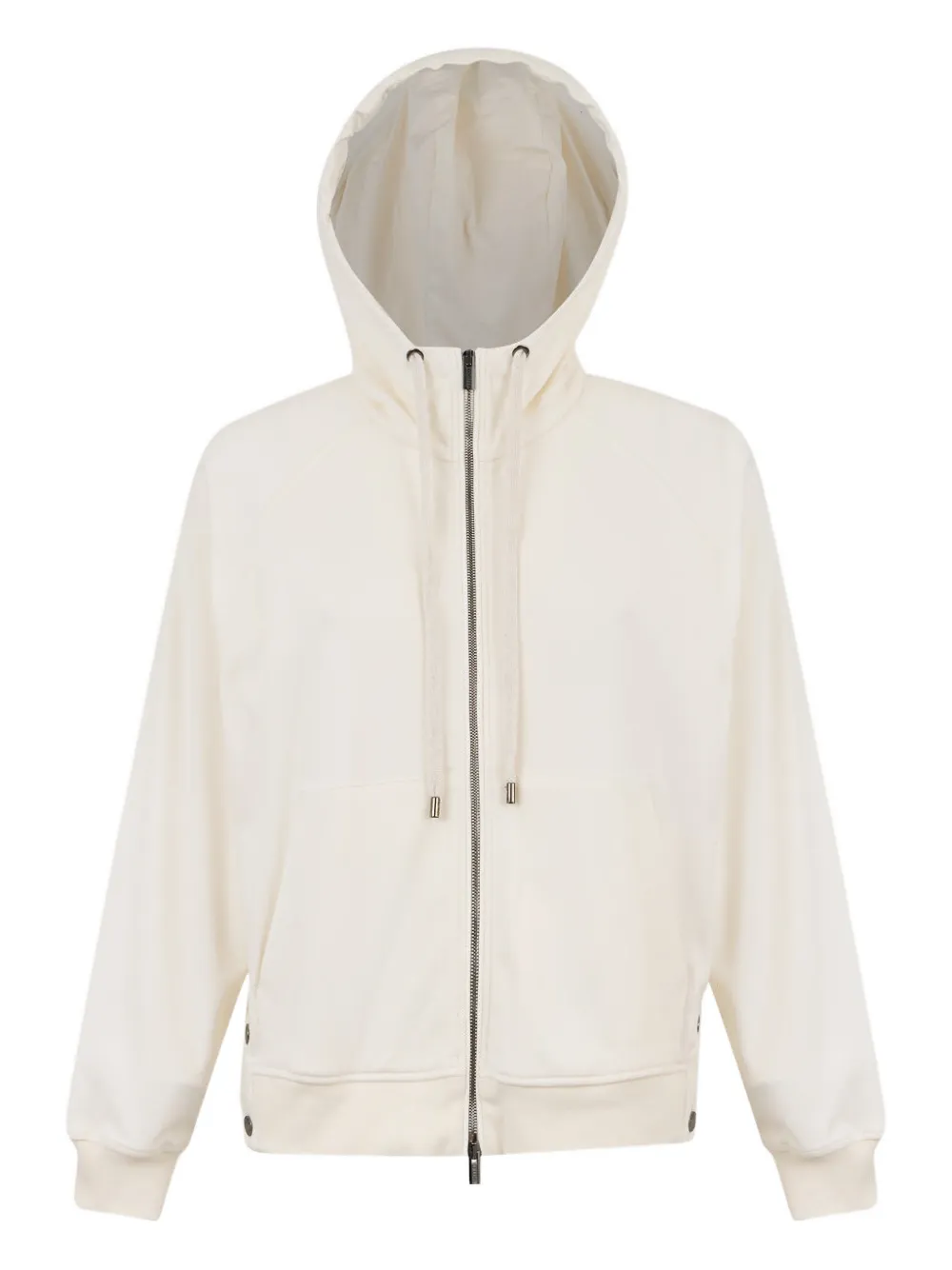 Peserico zipped hoodie - Neutrals