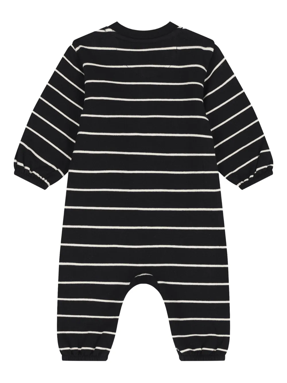 Calvin Klein Kids striped-pattern romper - Zwart