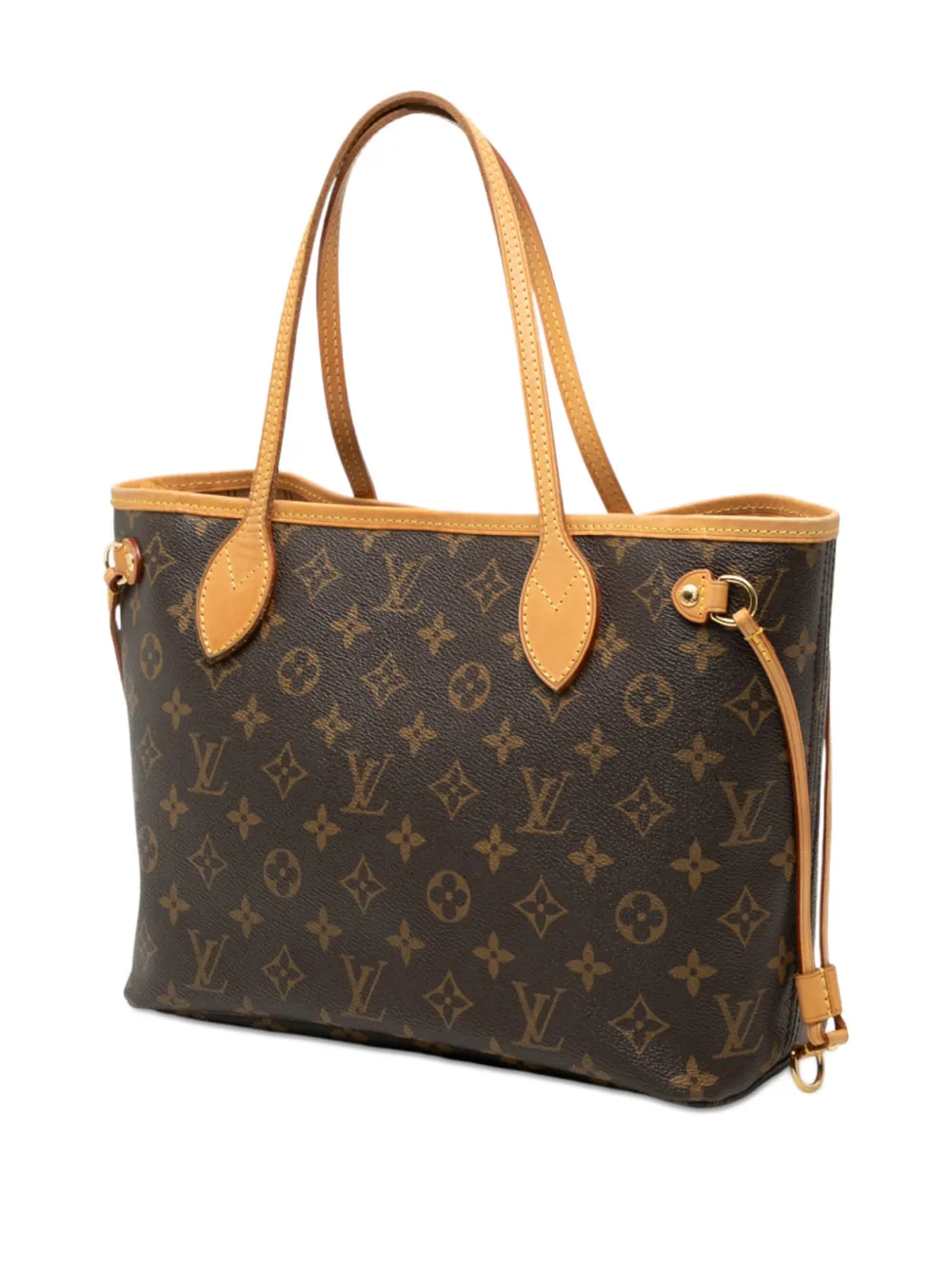 Pre-owned Louis Vuitton 2007 Monogram Neverfull Pm Tote Bag In Brown