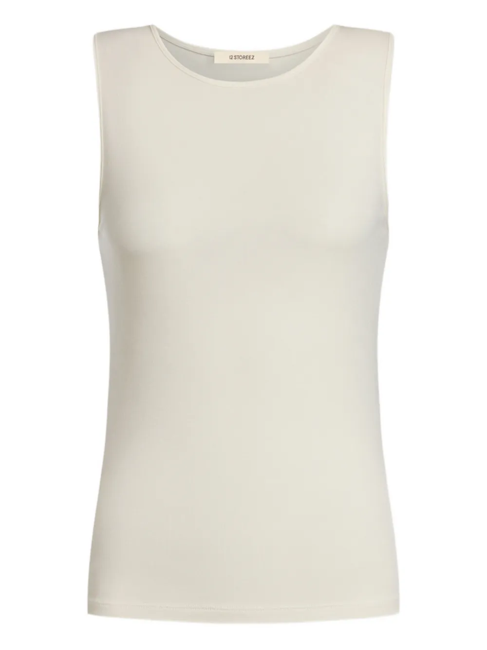 12 Storeez Sleeveless Tank Top In Neutral