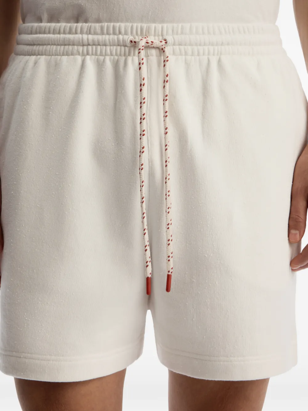 12 STOREEZ Terry trainingsshorts met textuur Wit