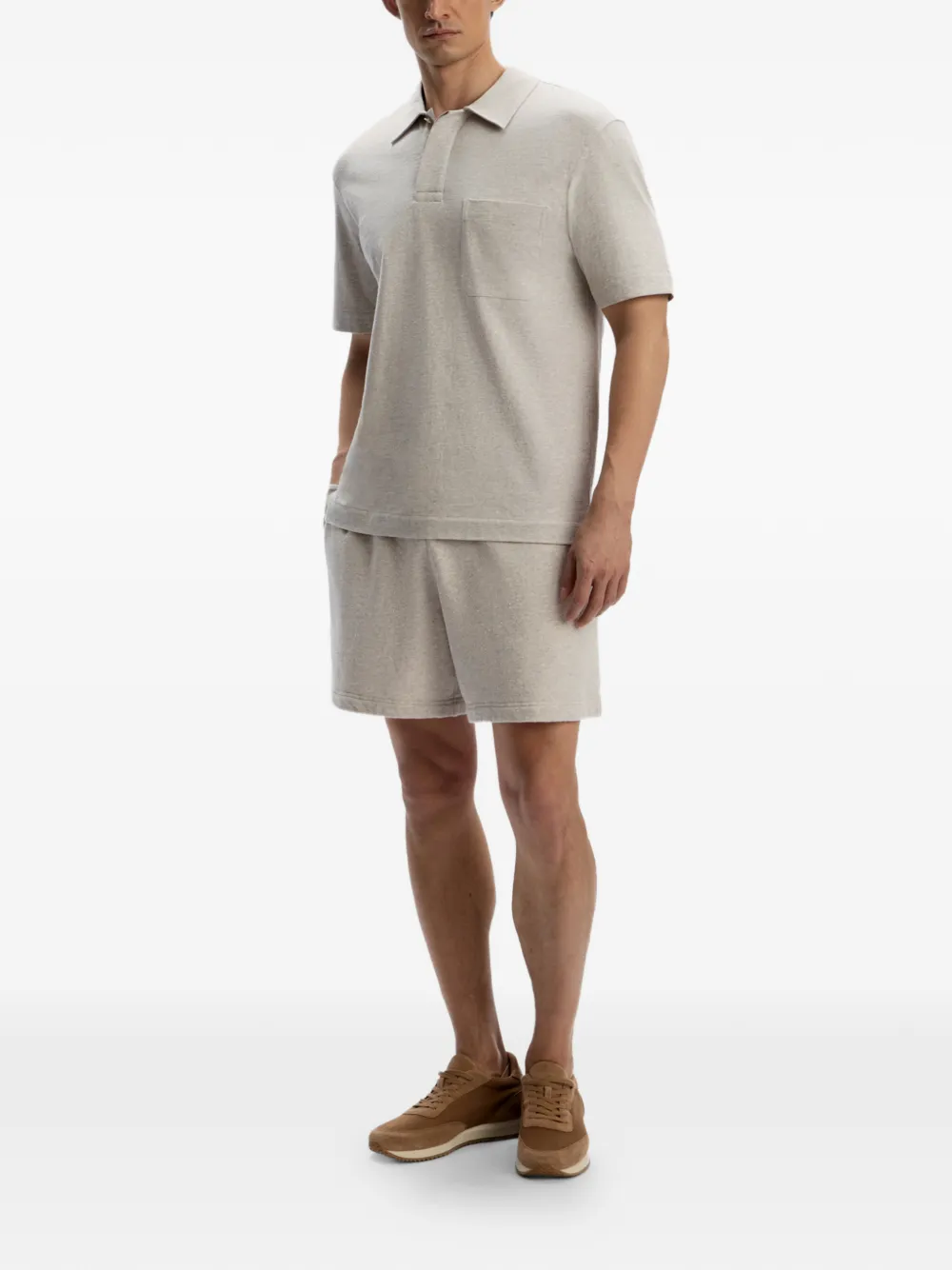 12 STOREEZ textured terry track shorts | Track & Running Shorts | Image 2