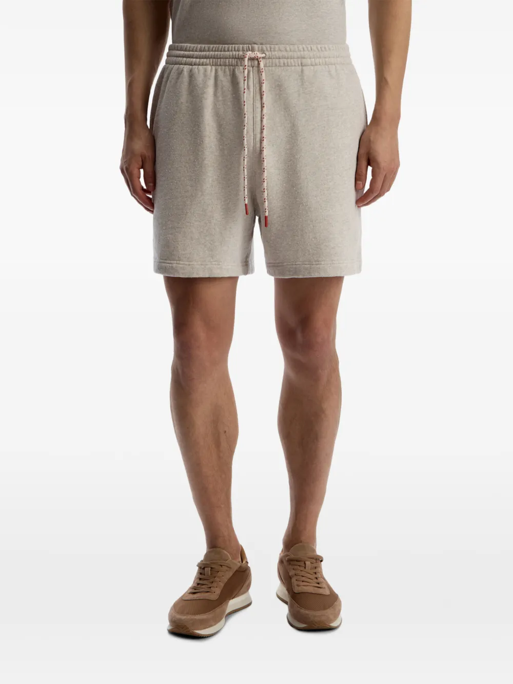 12 STOREEZ Terry trainingsshorts met textuur Grijs