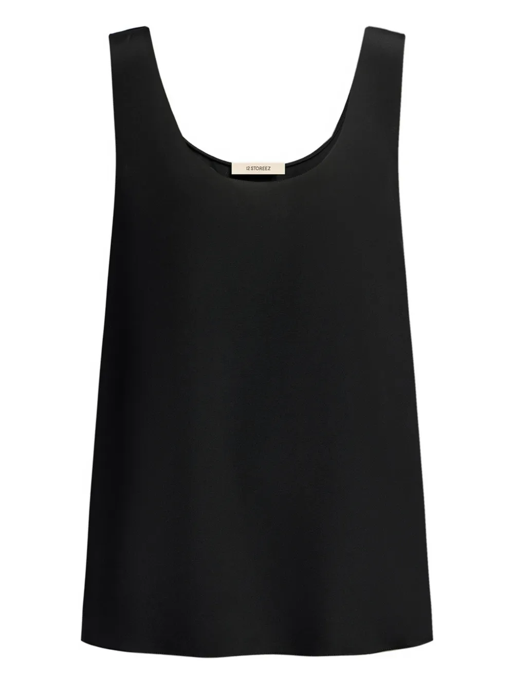 12 STOREEZ silk top | Black | Image 1