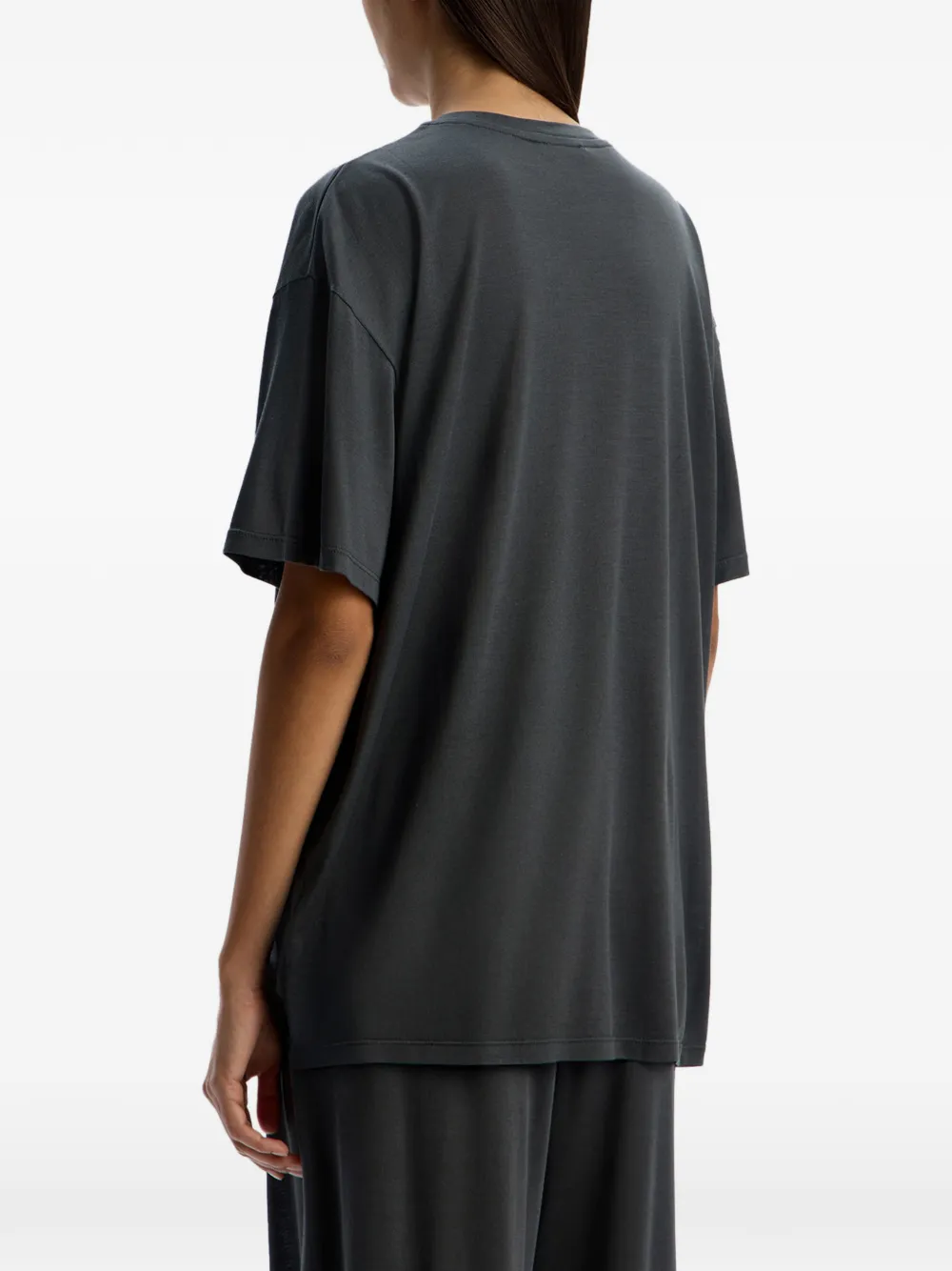 12 STOREEZ Zijden T-shirt Grijs
