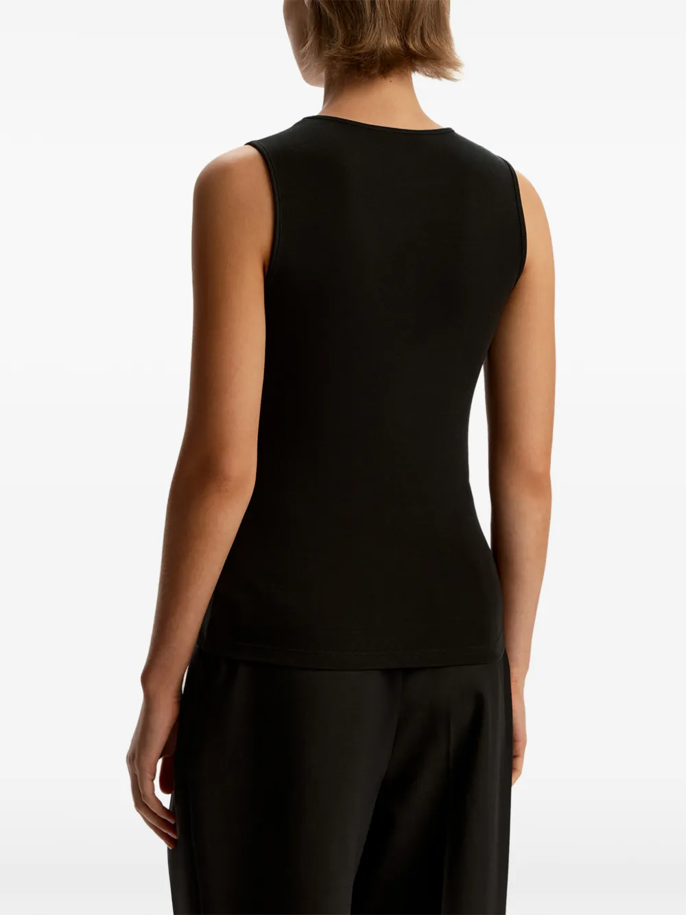 12 Storeez Crew-neck Tank Top In Brown