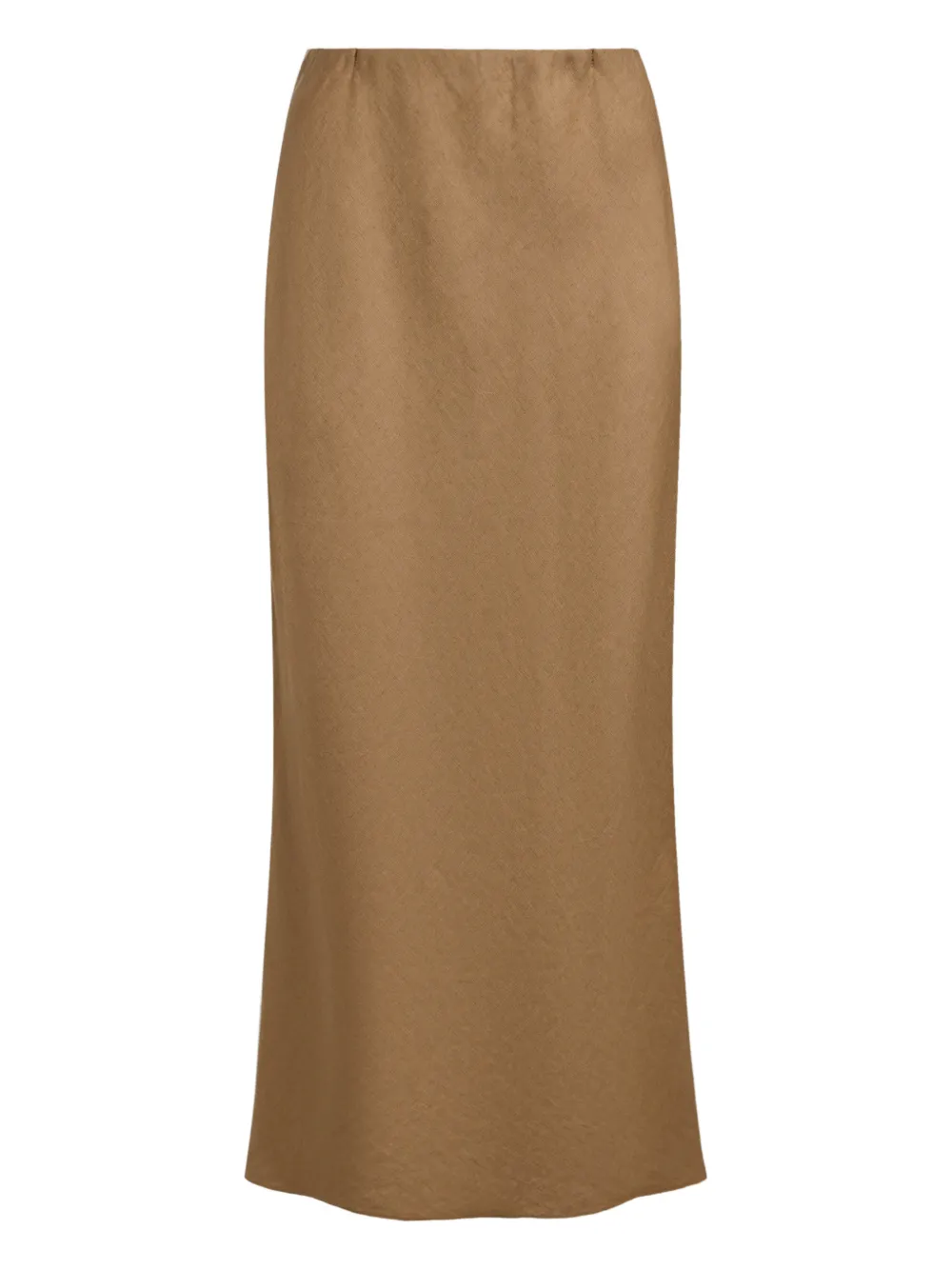 12 STOREEZ Gonna lunga in lino - Marrone