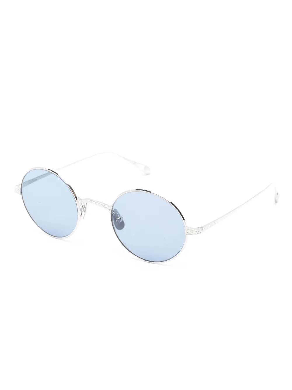 Garrett Leight GLCOxOzzy zonnebril met rond montuur Zilver