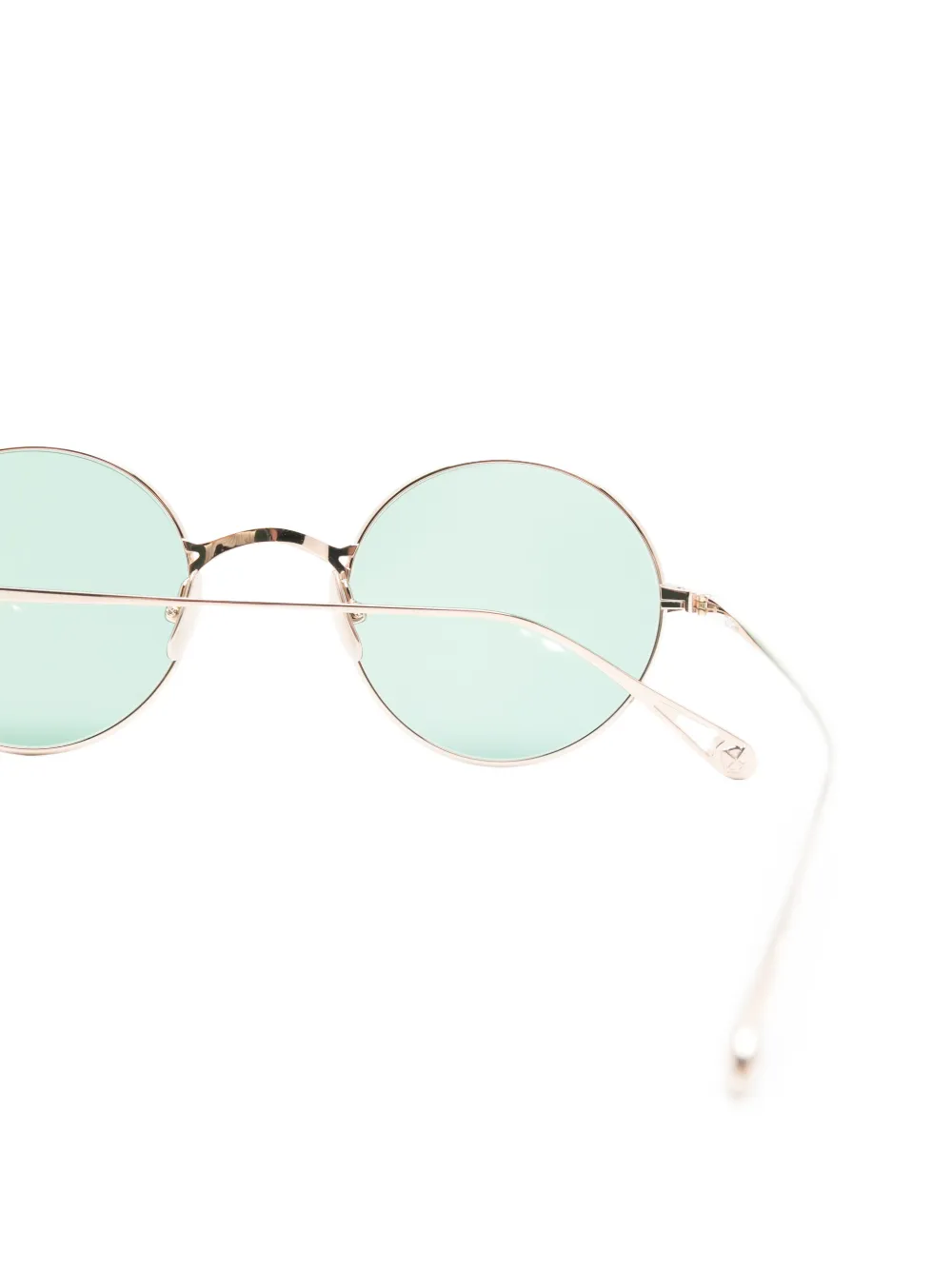 Garrett Leight GLCO x Ozzy zonnebril met rond montuur Goud