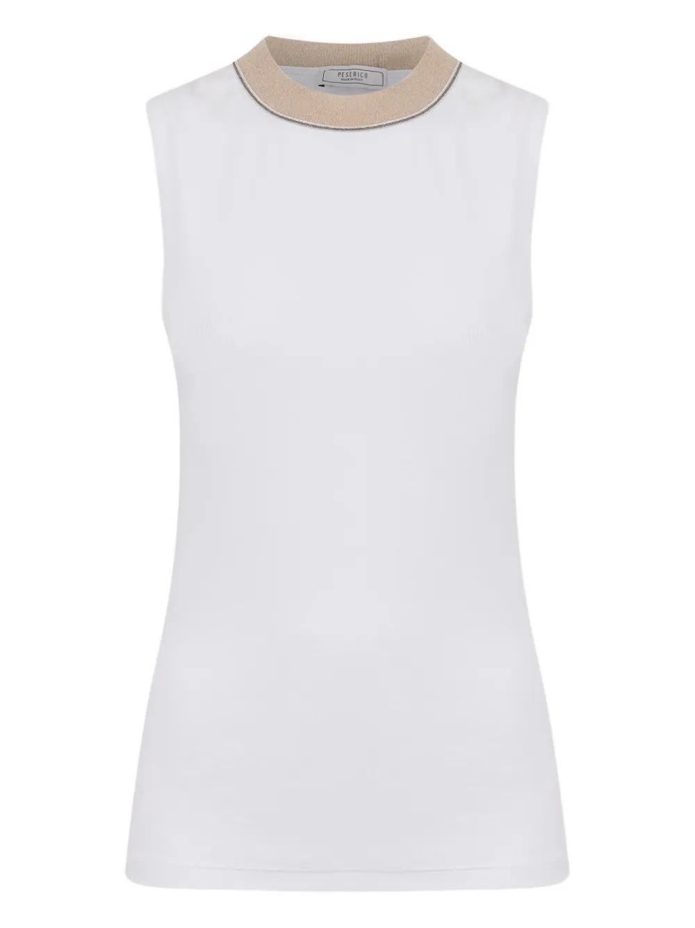 Peserico sleeveless top - Bianco