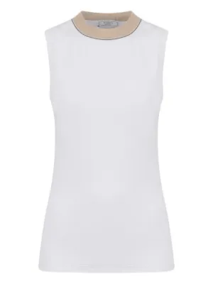 Pleats Please Issey Miyake Tatami July Tank Top | White | FARFETCH