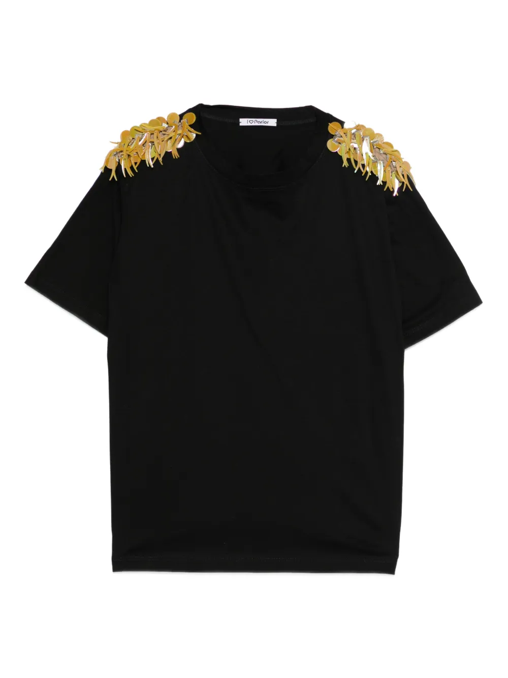 Parlor sequin-appliqué T-shirt | negro | Image 1