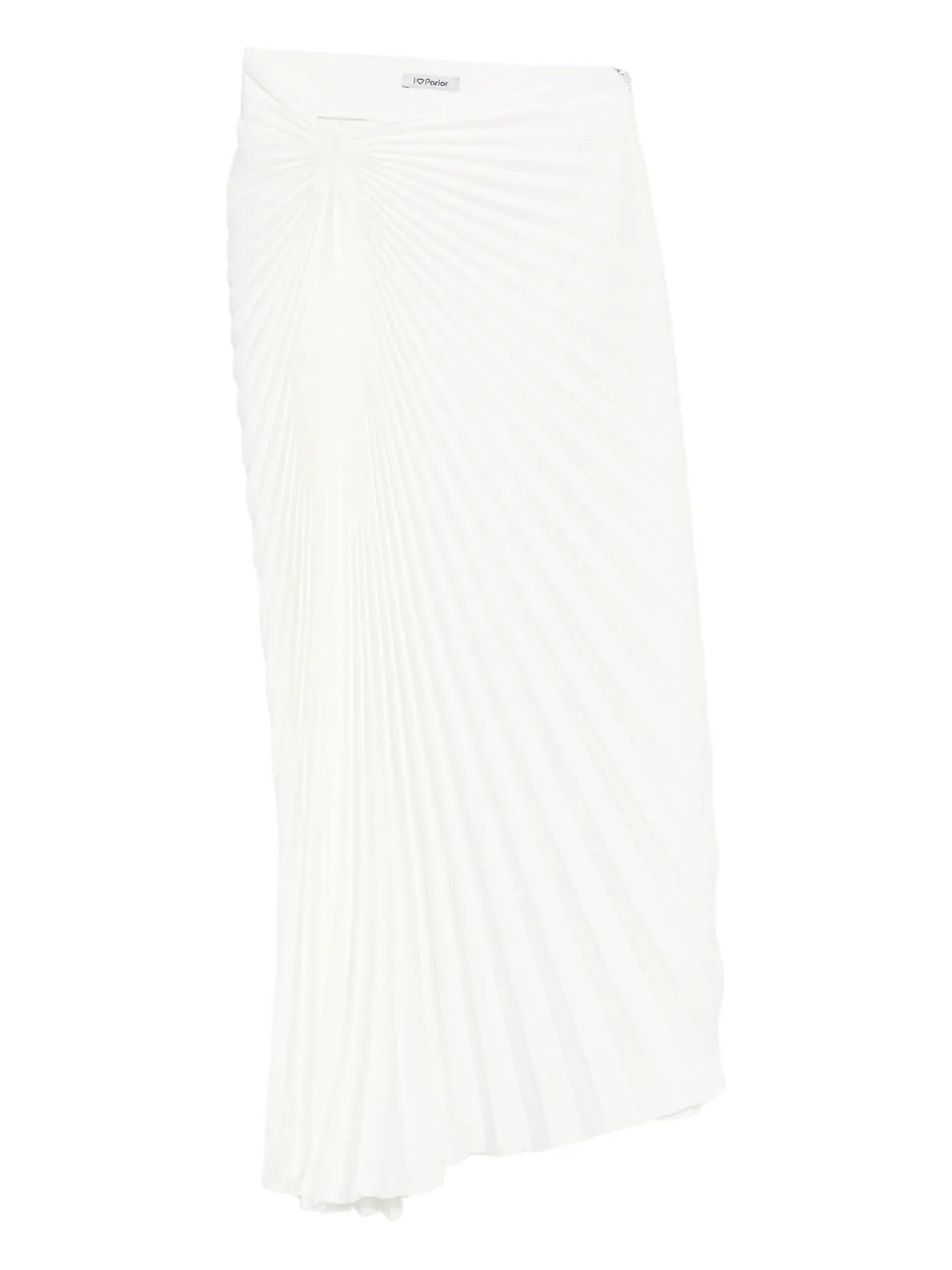 Parlor pleated midi skirt | White | Image 1