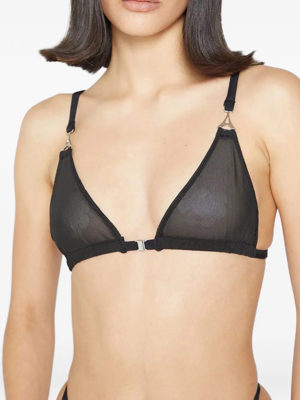 Mesh Black Bra