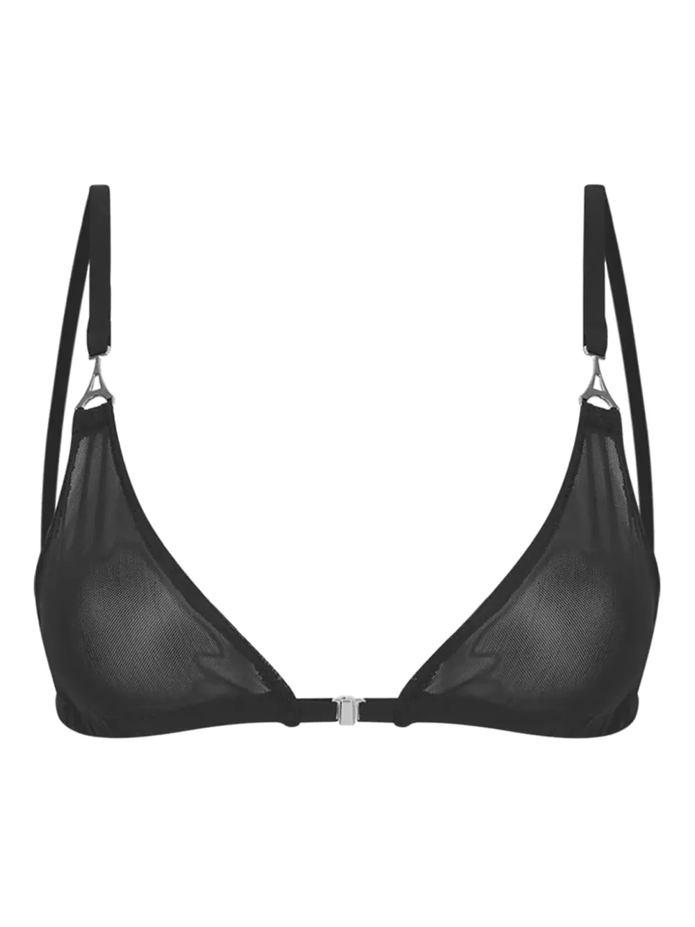 Manière De Voir mesh adjustable bralette - Nero