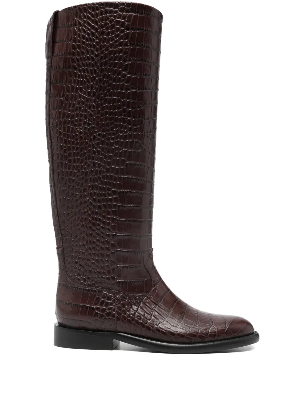 Paris Texas Montana croc-effect montana boots - Marrone