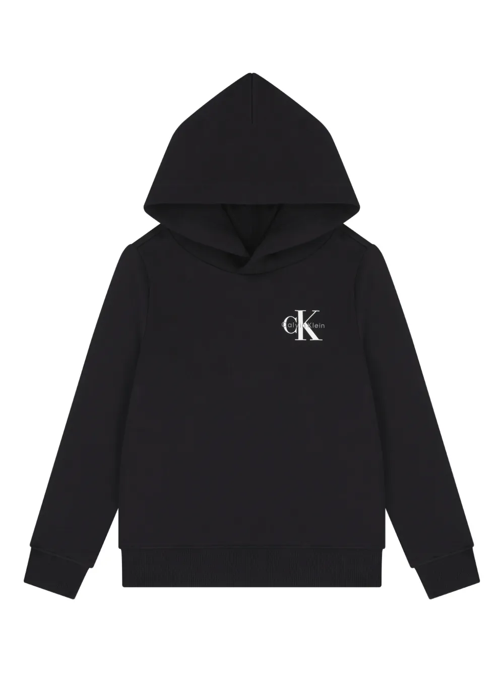 Calvin Klein Kids Hoodie met logo Zwart
