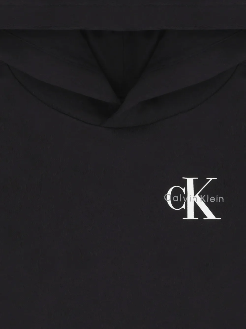Calvin Klein Kids Hoodie met logo Zwart