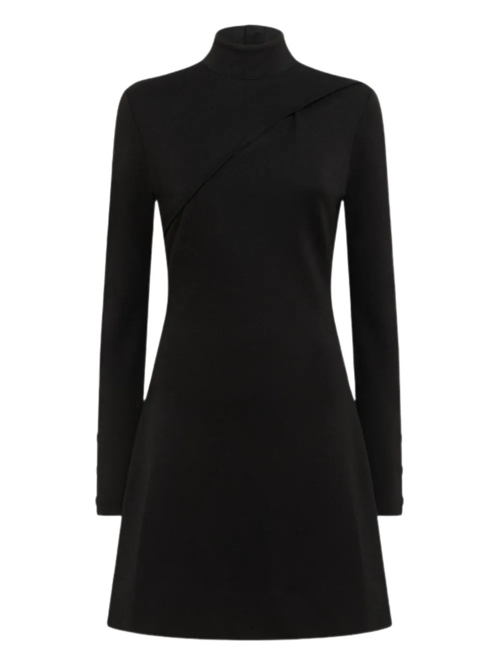 Blugirl vestido corto con botones y aberturas | negro | Image 1