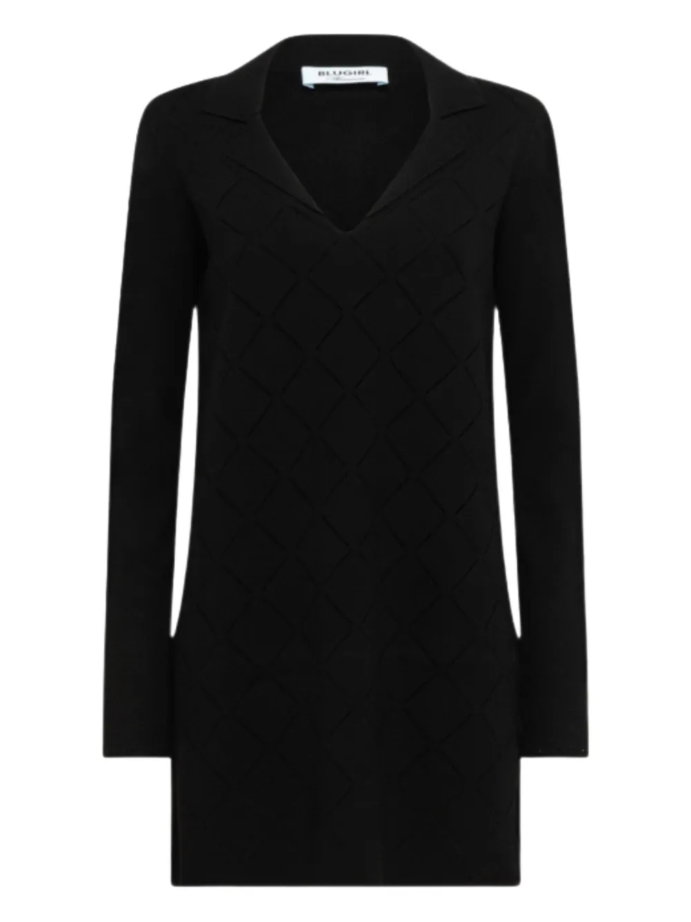 Blugirl collared mini dress - Nero