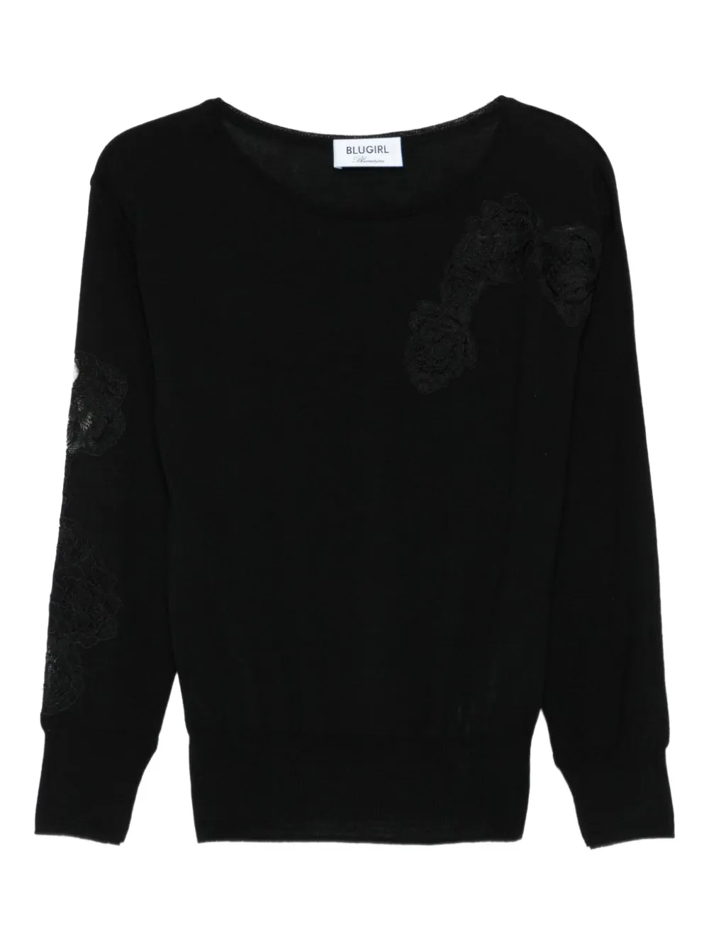 Blugirl Lace-appliqué Sweater In Multi