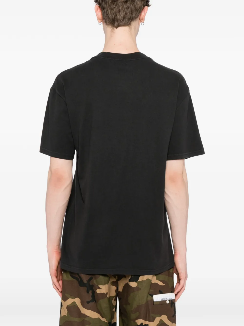 Melt T-shirt met print Zwart