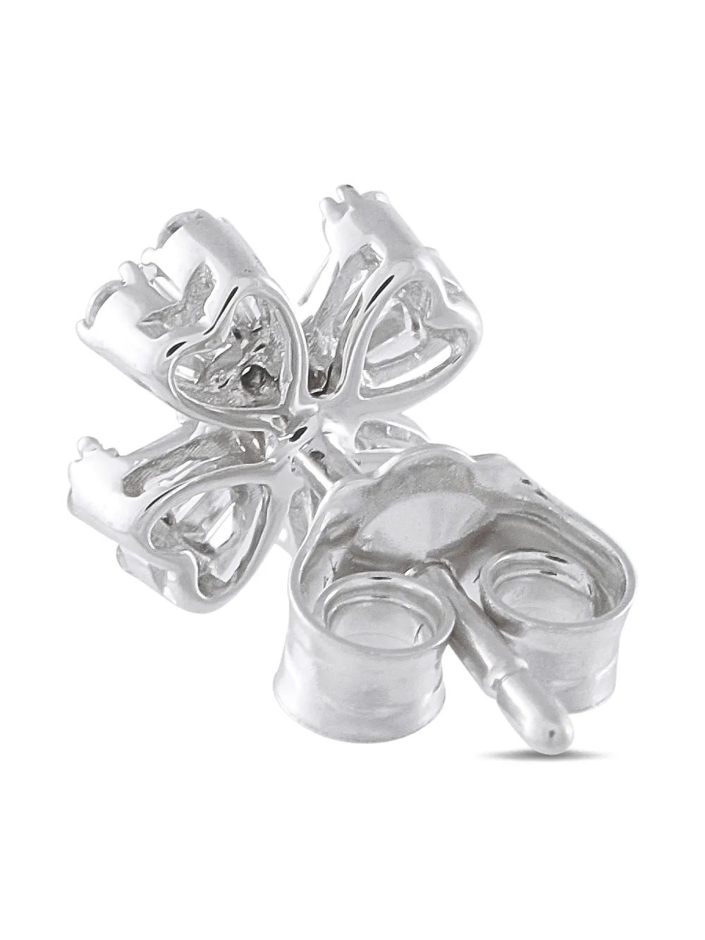 LB Exclusive 14K white gold diamond stud earrings - Argento