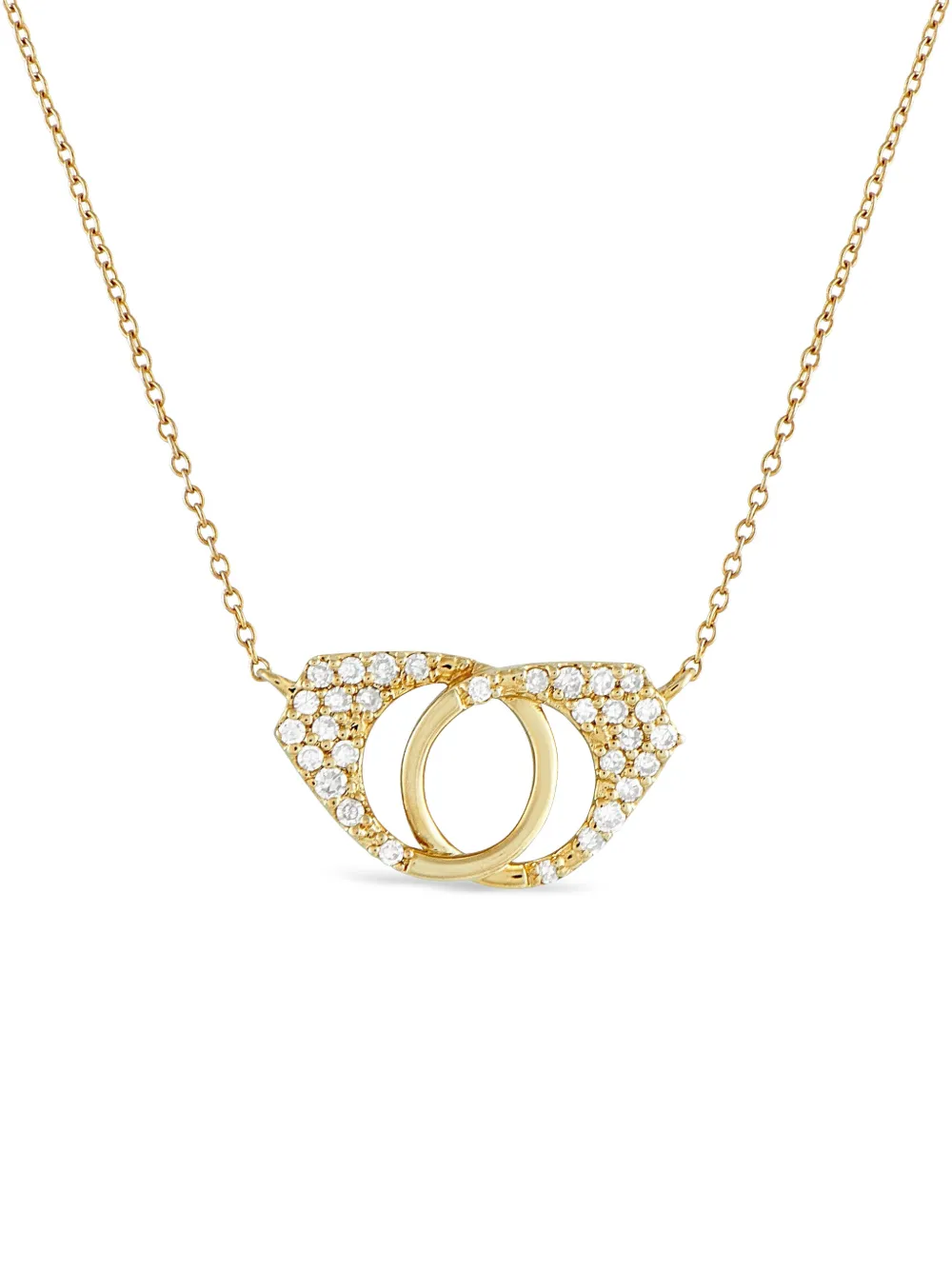 LB Exclusive 14K yellow gold diamond handcuffs necklace - Oro