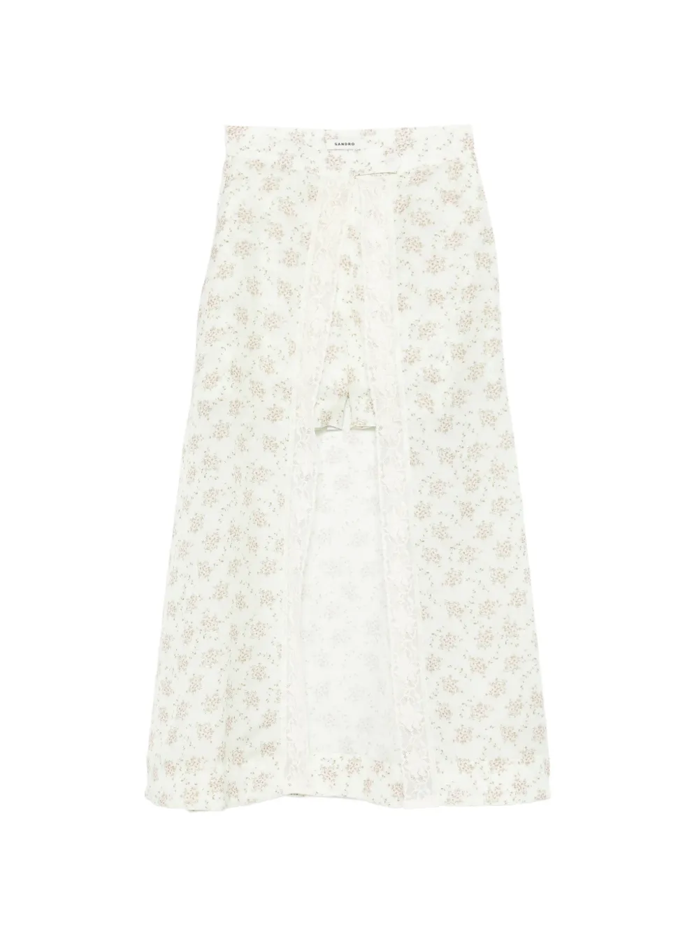 SANDRO Shorts a fiori - Verde