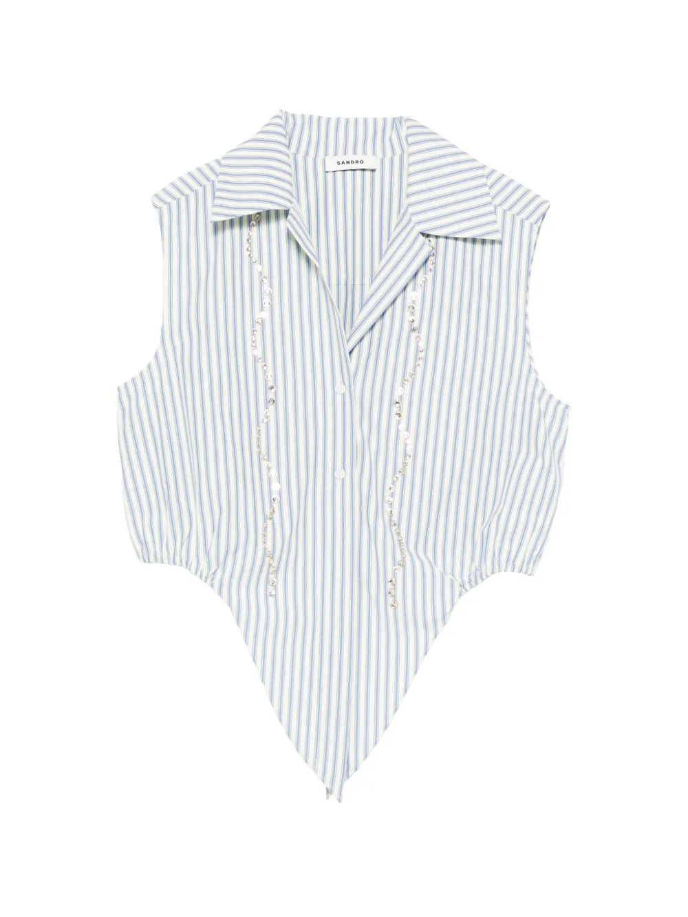 SANDRO Camicia a righe - Bianco