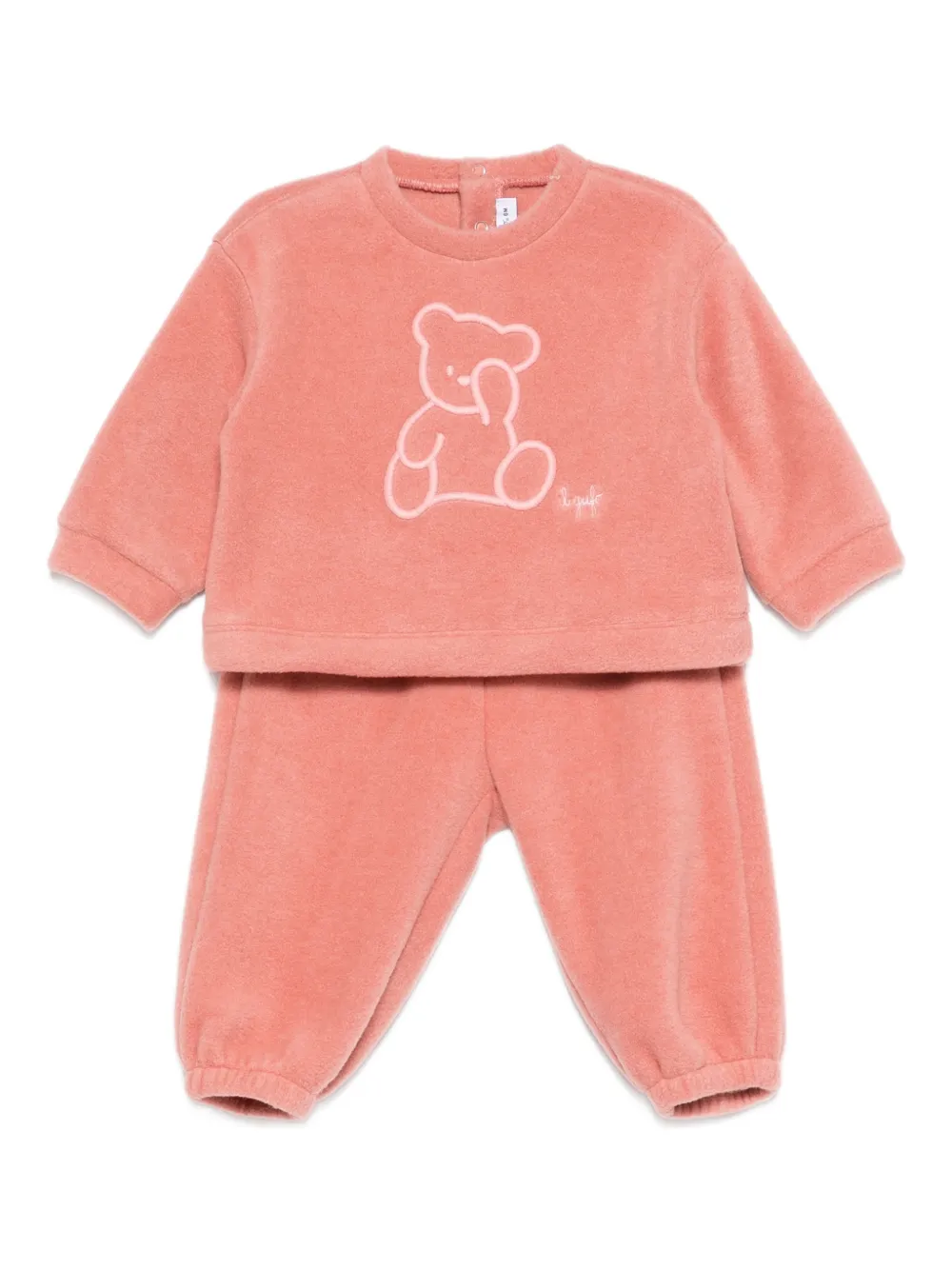 Il Gufo bear-motif tracksuit | Pink | Image 1